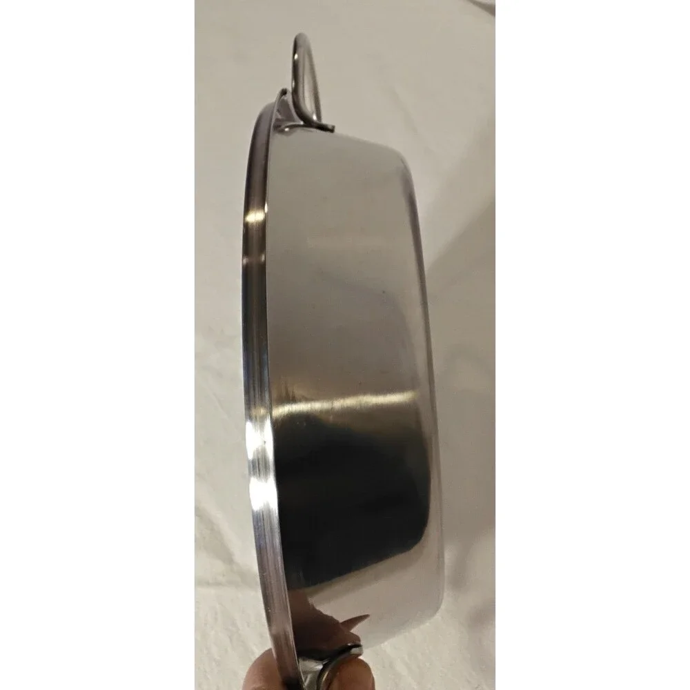 Estia Gourmet 18/8 Stainless Steel 10 1/4 inch Double Handle Insert Pan